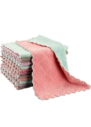 Aiwanto 10 Pcs Kitchen Cleaning Towels Kitchen Cleaning Cloth Car Cleaning Towel Water Absorbing Plate Cleaning Towel Cleaning Cloth