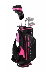 Aspire Xlite Super Performance Precise Junior Golf Club Set Pink Set for Girls Ages 3 to 5 Right Handed