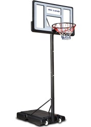 SKY LAND Sports Basketball Hoop Basketball Goal on Wheels Adjustable Height 5 - 10 FT, 44" Backboard For Adults & Kids, Outdoor Basketball Stand, EM-1873