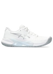 ASICS Women&#39;s Gel-Challenger 14 Tennis Shoes, 9, White/Pure Silver
