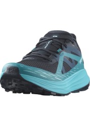 Salomon Men&#39;s ULTRA FLOW Trail Running Shoes for Men, Carbon / Tahitian Tide / Deep Dive, 10.5