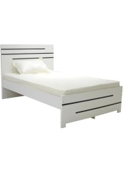 Galaxy Design Local Made Bed Modern &amp; Sublime Design Fully Wooden Twin Bed White 120x200 cm