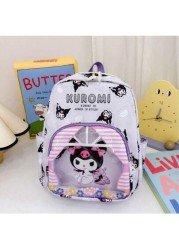Sanrio حقيبة ظهر سعة كبيرة، كولومي، كلب القرفة، ميلودي ثلاثة أنماط، التصميم الشفاف للحقيبة، أكثر سهولة في رؤية ا