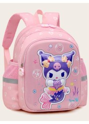 Sanrio حقيبة ظهر للأطفال بحماية الظهر والخفيفة الوزن من جزيئات صور كارتون سانريو ملودي، سينامون، كلاب