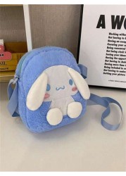 Sanrio 1 قطعة شخصية Sanrio وحقيبة كتف قطع كرتونية للوجبات الخفيفة 1 قطعة، حقيبة ظهر كتف متنوعة لسيدات على شكل قطة KT
