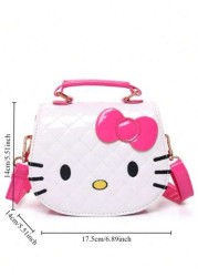 Sanrio حقيبة الكتف الكرتونية الجميلة للبنات مقاومة للماء، حقيبة عبر الجسم، حقيبة يد أنمي موضة، هدايا عيد ميلاد،