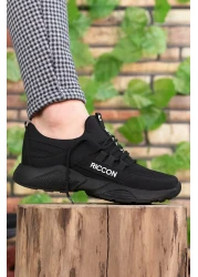 Riccon Unisex Black Sneaker0012072