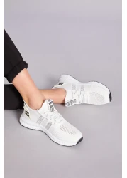 Tonny Black Unisex White Sports Shoes Tbıdl