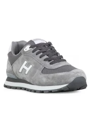 Hammer Jack Unisex Gray Genuine Leather Sports Shoes