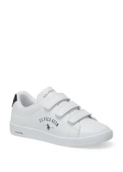 U.S. Polo Assn. Singer White Color Velcro Unisex Sneaker Shoes