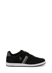U.S. Polo Assn. حذاء رياضي رجالي أسود من KARES 4FX