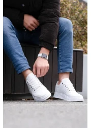 L.A Polo 109 White Color White Sole Lace Up Casual Men's Sports Shoes