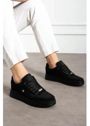 L.A Polo Breathable Black Men's Sneaker Shoes