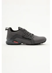 Tonny Black Men's Smoked Comfortable Thermo Sole Lace-Up Sneaker
