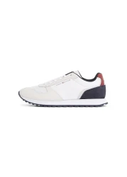 Tommy Hilfiger Tommy Hilfiger Men White Logo New Runner Suede Sneakers