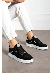 L.A Polo Breathable Black Beige Men's Sneaker Shoes