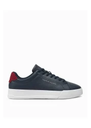 Tommy Hilfiger Navy Blue Men's Sneaker - Lace-up, Non-Slip Sole, Brand Logo, Casual FM0FM05297-DW5