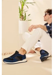 Yaya by Hotiç Navy Blue Men's Sneakers 02AYY214990A680