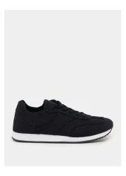 Styli Frayed Edge Detail Lace Up Sneakers