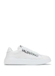 Mario Valentino White Leather Men's Sneakers - Sports Shoes
