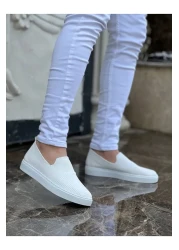 BZ Moda B114 Bt حذاء كلاسيكي للرجال ذو نعل لتقويم العظام باللون الأبيض