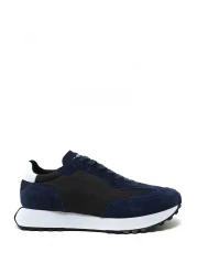 Calvin Klein Men's Comfortable Sole Lace-up Navy Blue Sneaker Hm0hm00497-0ha