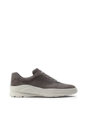 Deery Genuine Suede Gray Sneaker Men's Shoes