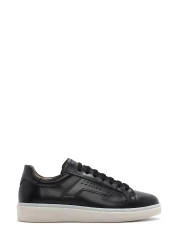 Derimod Men's Black Lace-Up Leather Sneaker 25Sfd 740418