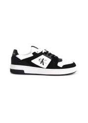 Calvin Klein Logo Leather Sneaker Shoes YM0YM0088401W Men's SHOES YM0YM00884 01W