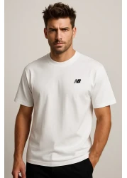 New Balance Mnt1537 Classic Basic Logo White Men's T-Shirt