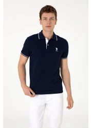 U.S. Polo Assn. Men's Slim Fit Polo Neck Navy Blue Basic T-Shirt 50305980-Vr033