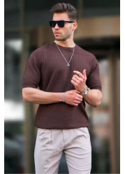 Madmext Men's Brown T-shirt 5685