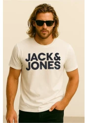 Jack & Jones Jack Jones Men's White Crew Neck T-shirt 12151955 Jjecorp
