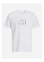 Jack & Jones Slogan Print Crew Neck T-Shirt