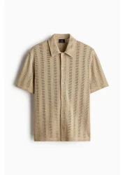 H&M Regular Fit Jacquard-knit shirt