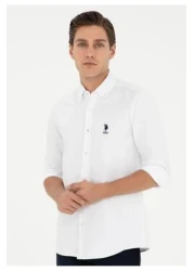 U.S. Polo Assn. يو اس بولو اسن. G081Gl004- 1962440 قميص رجالي منسوج