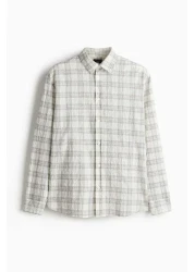 H&M قميص فضفاض منقوش