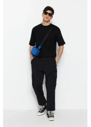 Trendyol Collection Technical Parachute Fabric Black Jogger Pants - TMNSS23PL00028
