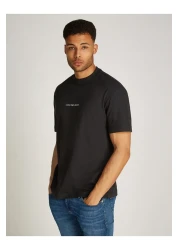 Calvin Klein تي شيرت كالفن كلاين للرجال أسود بأكمام قصيرة