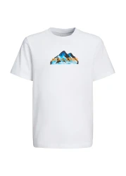 Jack & Jones Jcomountain Logo Tee - Ss Crew Neck, Sn Jnr 12263123 White