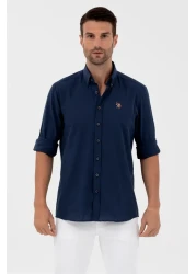 U.S. Polo Assn. قميص يو اس بولو اسن للرجال Enzogl023y U.kol من الكتان 1570318