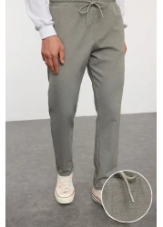 Trendyol Collection Flexible and Comfortable Khaki Fabric - Tied Waist, Double Leg Trousers Tmnaw25Pl00002