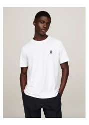 Tommy Hilfiger تي شيرت رجالي أبيض مقاس S/M