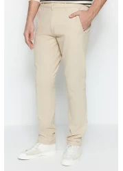 Trendyol Collection Chino Gabardine Trousers - Stone Color, Regular Fit TMNSS23PL00032