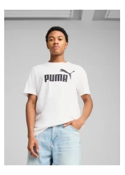 Puma Essential Logo Print Round Neck T-Shirt