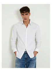 Guess قميص Ls Sunset Shırt للرجال أبيض M1yh20w7zk1-g011
