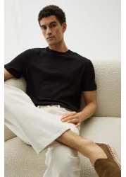 H&M تي شيرت بقصّة عادية ومُزخرف