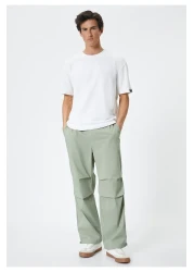 Koton Oversize Parachute Trousers with Cargo Pocket Detail