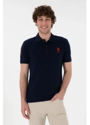 U.S. Polo Assn. Men's Slim Fit Polo Neck Navy Blue Basic T-Shirt 50305929 -Vr033