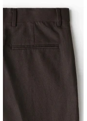 H&M Relaxed Fit Tailored Linen-blend Trousers